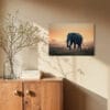 Lerretsbilde Elefant i Afrikansk Savanne 50x70 cm