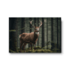 Lerretsbilde Hjort i Norsk Skog Høykvalitets lerretsbilde hjort i norsk skog