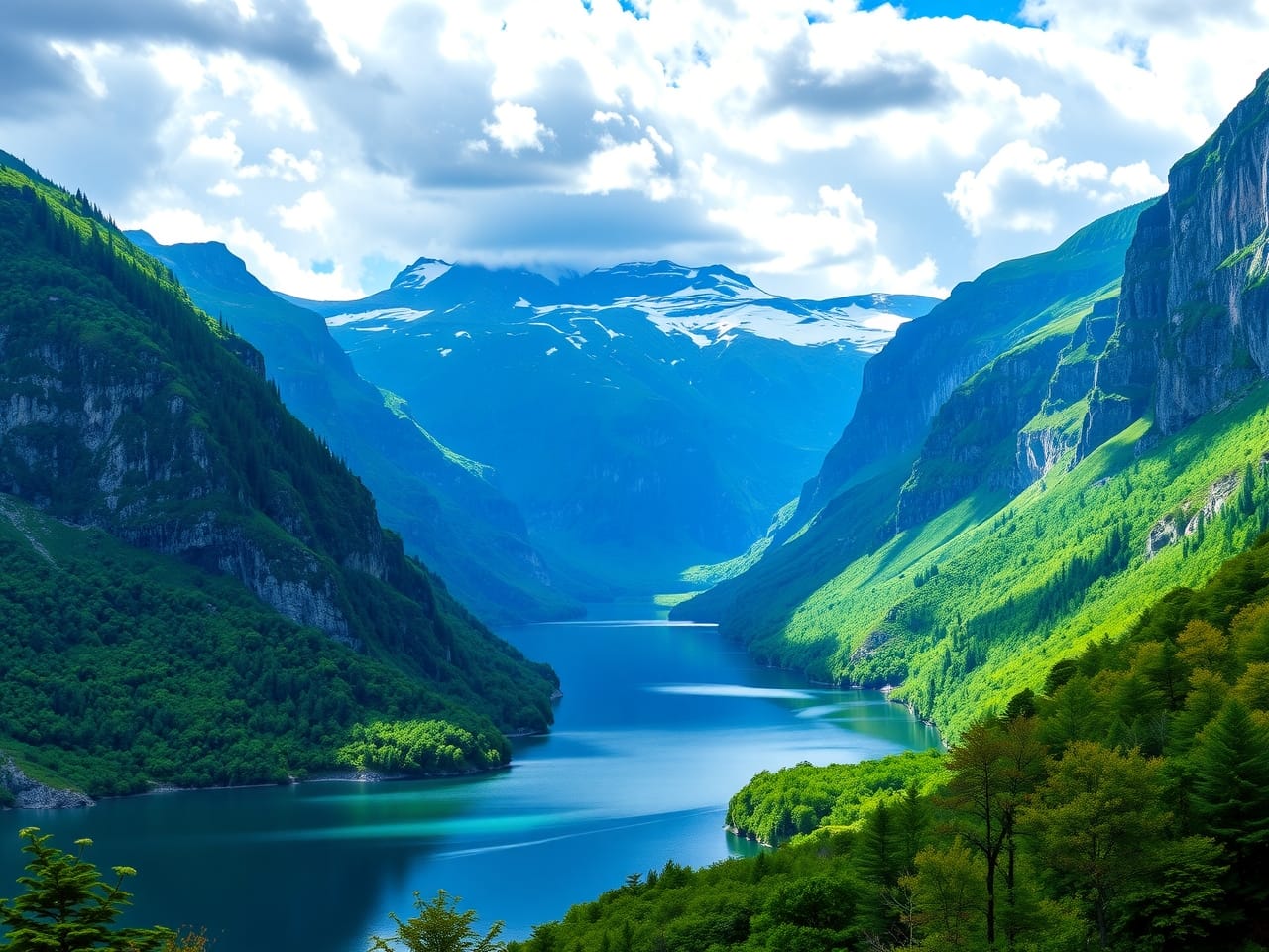 Norske Landskap Lerretsbilder kategori